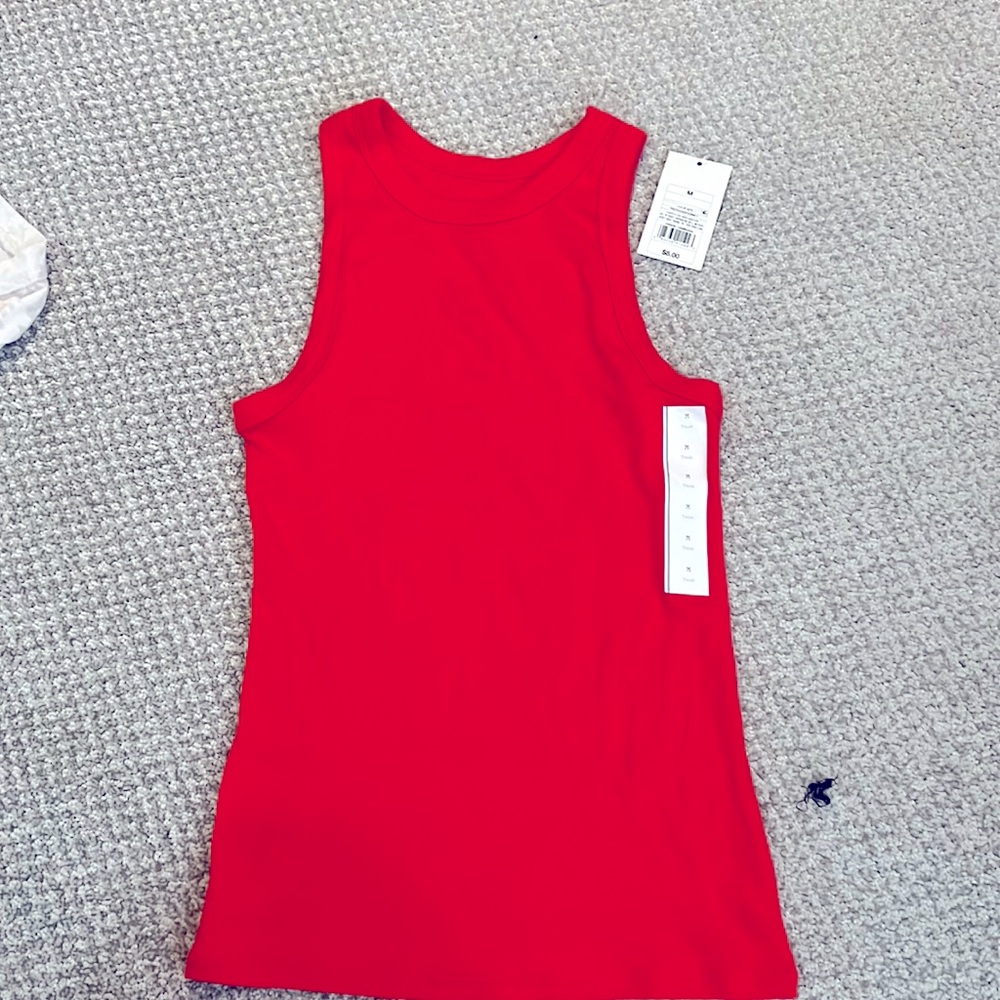 A new day tank - red/orange